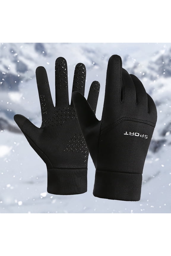 Autumn And Winter Men's Cold Proof And Non Black Gloves Mittens for Women Cold Weather Heated Winter Gloves Mittens Gloves Mitten Ski Gloves Mittens Men Mittens for Women Cold Weather Heated Women