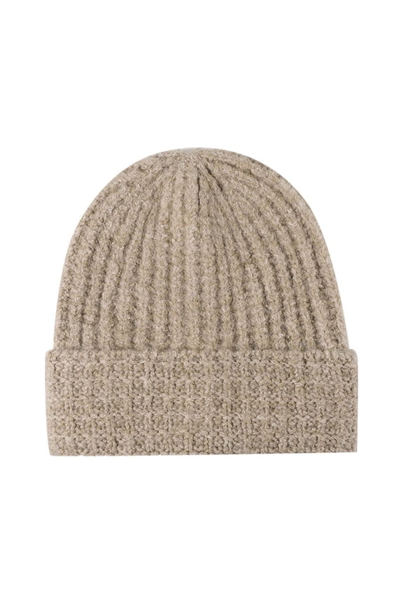 Autumn And Winter Outdoor Men's Fashion Personality Warm Thick Woolen Hat Knitted Hat Men's Winter Clothes Mens Hats for Winter Man Snow Hat over Ear Cap Snow Bonnet Took Hat Winter Trapper Hats Men