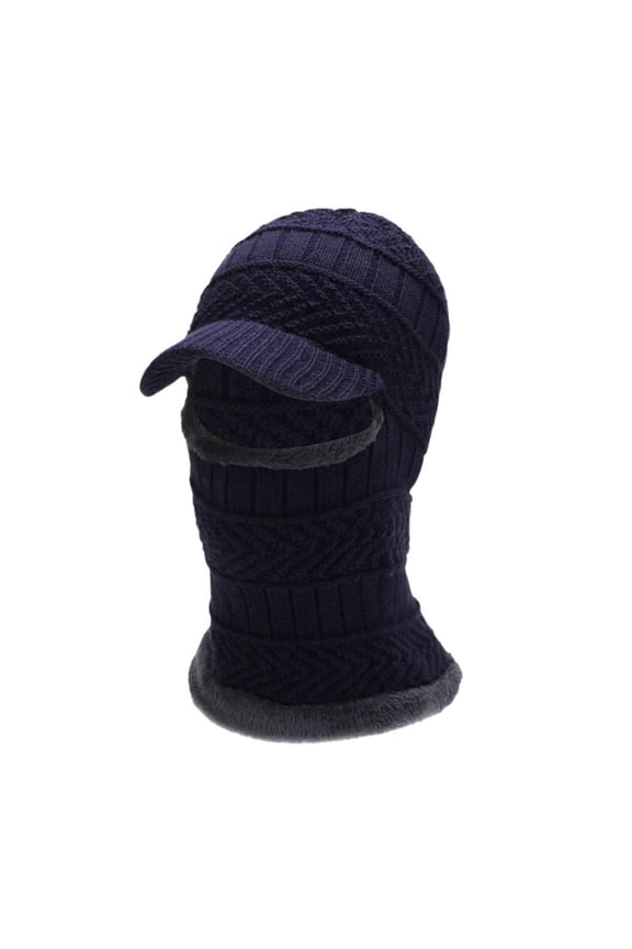 Autumn And Winter Outdoor Warmth Covering Face Riding Neck Integrated Pullover Hat Knitted Hat Men's Hat Winter Plaid Flapper Hat Winter Warm Hat Man Hats That Cover Ears Ski Hat for Men Christmas