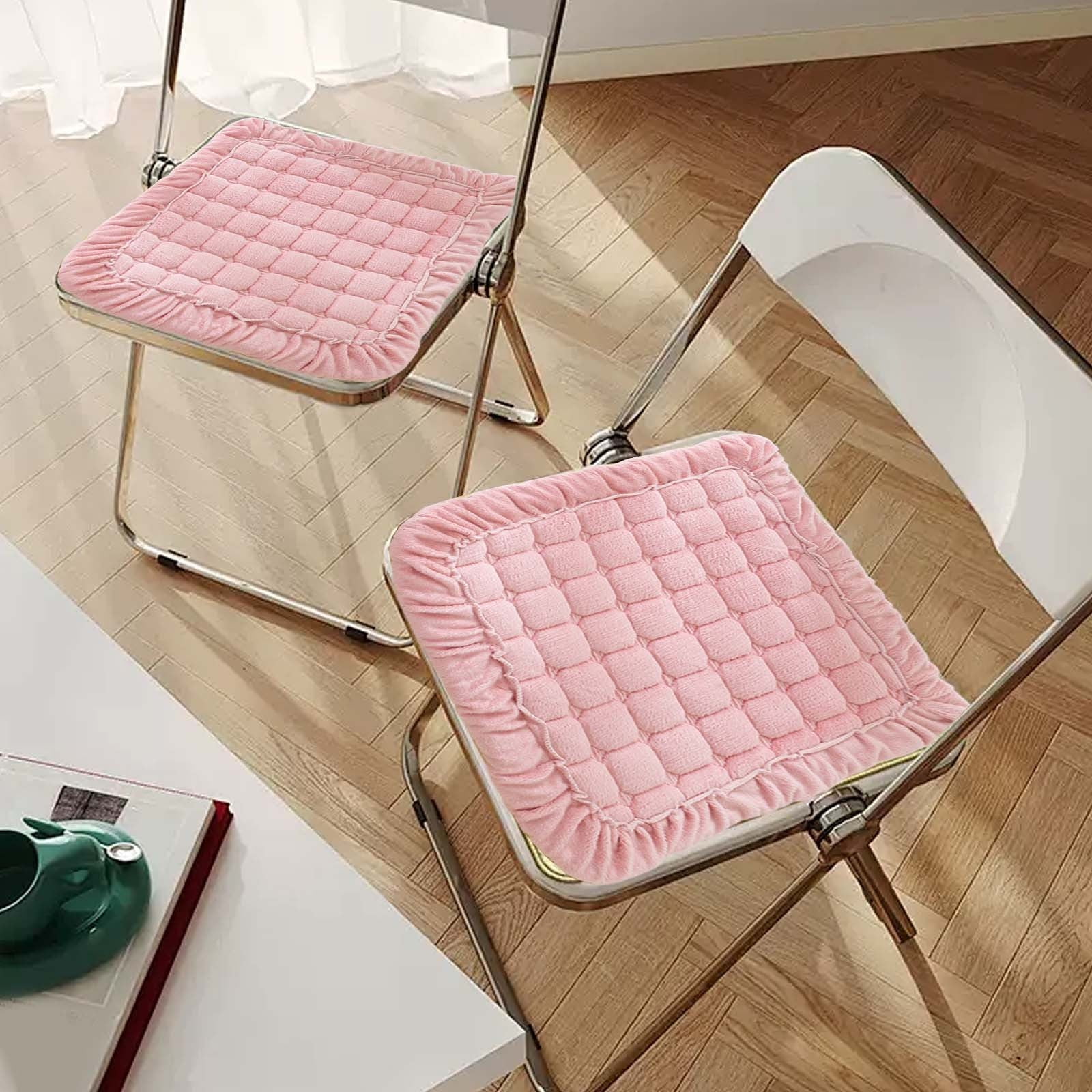 Autumn & Winter Plush Dining Chair Cushion - Ergonomic Memory Foam,Non ...