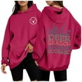 thumbnail image 1 of Autumn Winter Printed Hoodie For Women Pullovers for Women Top Light Lapel Coat Women Casual Winter Jacket Hoodies Women Plain Pullover Sweatshirt Zip up Tunic Hoodie over Sized Hoodies Women Casual, 1 of 6