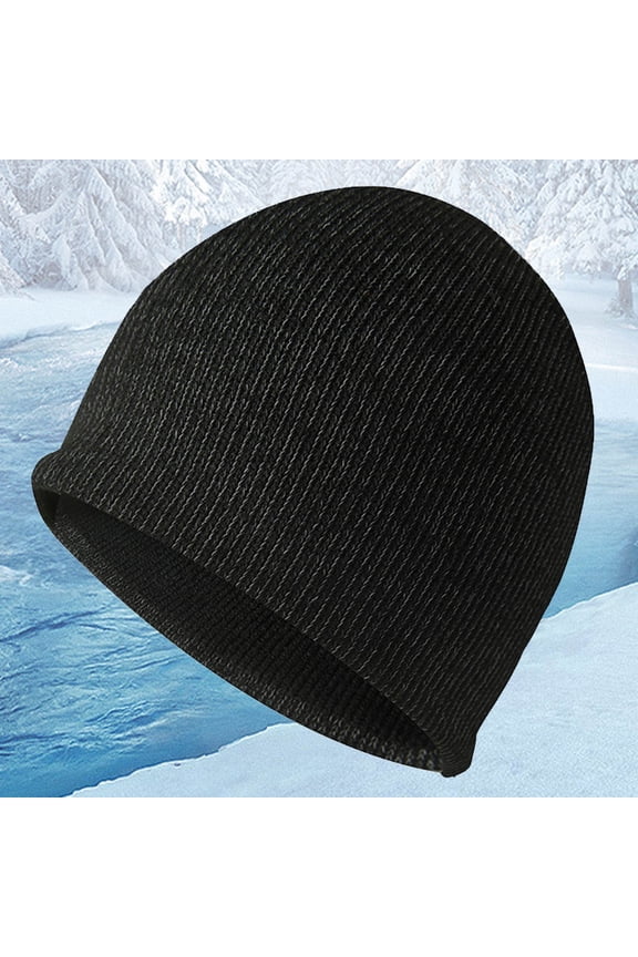 Autumn And Winter Reflective Knit Hat Night Reflective Silk Outdoor Sports Windproof Warm Woolen Hat Snowboarding Hats for Men Winter Hat Men Cool Snow Hats Ski Headgear Men Plain Hats Winter Trooper