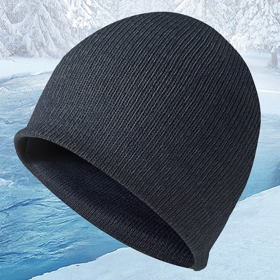 Autumn and Winter Reflective Knit Hat Night Reflective Silk Outdoor Sports Windproof Warm Woolen Hat down Trapper Hat Warm Cap Trapper Hats for Women Hats with Ears Winter Hat Trapper Rabbit