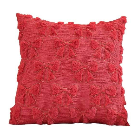 Autumn Winter Solid Color Quilted Pillow Cover for Living Room Sofa and Bedroom
