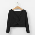 thumbnail image 1 of Autumn Winter Toddler Girls Long Sleeve Blouse and Velvet Dance Sweater Set for Warm Solid Color Stylish Wrap Top, 1 of 3