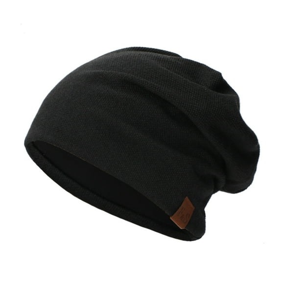 Autumn Winter Unisex Hat Solid Color Warm Relaxed Fit Hip Hop Plush Beanie Cap for Outdoor