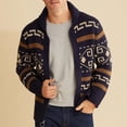thumbnail image 1 of Autumn Winter Warm Cardigan Men Fleece Zipper Sweaters Jackets Mens Slim Fit Knitted Sweatercoat Thick Cardigan Sweater Coat Men, 1 of 6