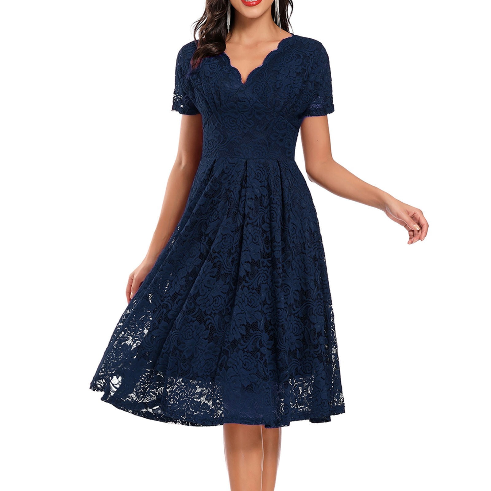Autumn And Winter Wedding Party Dress Retro Slim Ladies Formal Dresses Lace  Mesh Dress Wedding Dress Dress for Women Small Floor Length Dresses with  Slit Winter Formal Wear for Women Rec Dress