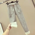 Autumn Winter Women's High Waist Thermal Straight Long Pants 2025 New