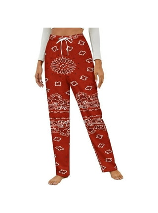 パンツ READYMADE BANDANA SLEEPING PANTS 2 RED Men's Casual Fleece Paisley Bandana Jogger Pants S-3XL | eBay