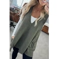 thumbnail image 1 of Autumn Winter Women's Solid Color V-Neck Sleeveless Knit Vest with Pocket - Cable Knit Tank Top Pullover, 1 of 11