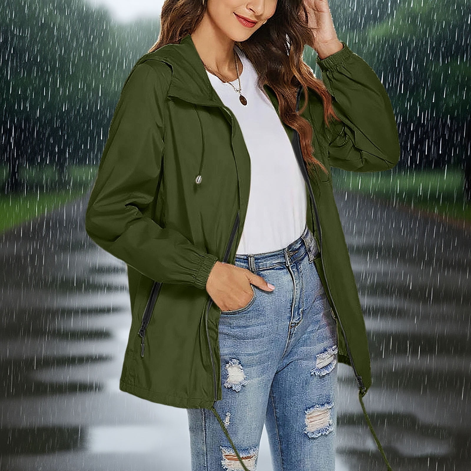 Women's Casual Jacket Outdoor Street Daily Regular Fit Coat Breathable