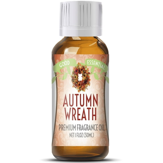 Autumn Wreath Scented Oil by Good Essential (Huge 1oz Bottle - Premium Grade Fragrance Oil) - Perfect for Aromatherapy, Soaps, Candles, Slime, Lotions, and More!