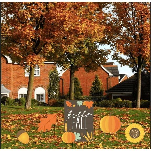 Autumn Yard Card 5-Piece Set