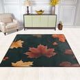 thumbnail image 1 of Autumn and Falling Leaves 63''x48'' Plush Memory Foam Bath Mat, Soft, Absorbent, Non Slip, Durable, 1 of 7