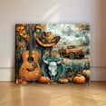 thumbnail image 1 of Autumn and Western Elements, Guitar, Cowboy Boots, Cactus Poster Canvas Print Wall Art Bedroom Room Aesthetics Decoration, 1 of 5