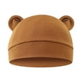 thumbnail image 1 of Autumn and Winter Baby Beanie Comfortable - Breathable Fetal Months and Bear Design 0-6 Head Baby Hat, Healthy and Warm for Infants, 1 of 8