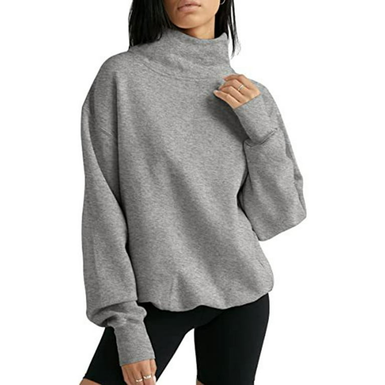Oversized turtleneck sweatshirt shop
