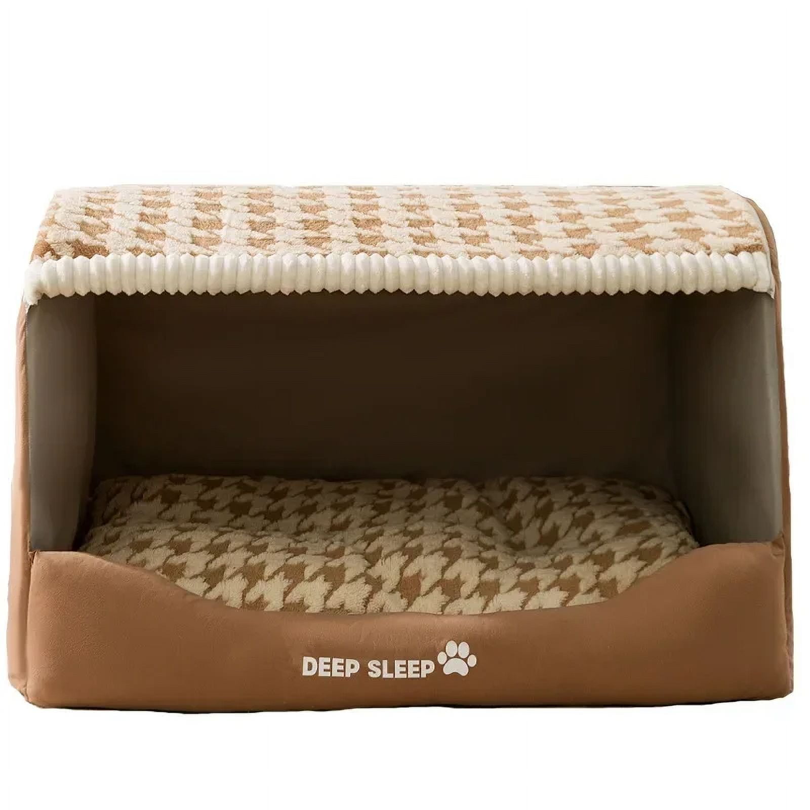 Autumn and Winter Dog Thousand Birds Check Large Dog Golden Retriever Big Deep Sleep Cat Kennel Pet Kennel