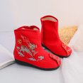 Autumn and Winter New Old Beijing Embroidered Single Boots Chinese