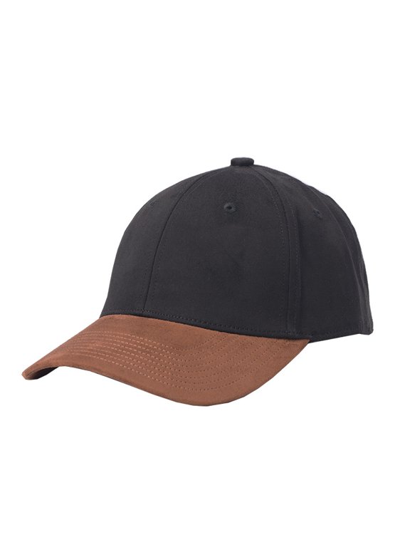 Autumn and Winter Retro Color Matching Suede Baseball Cap Men's, Fashionable and Casual Two-color Hard Top Cap