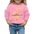thumbnail image 1 of Huowey Autumn and Winter Valentine's Day Fashionable Puppy Print Children's Hooded Sweatshirt, 1 of 4
