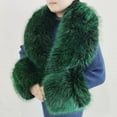 thumbnail image 1 of  Faux Fur Collar Cuffs Set Warm Fake Fur Scarf Winter Women Fluffy Large Shawl Furry Scarves, 1 of 7