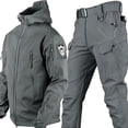 thumbnail image 1 of Autumn and winter soft shell sharkskin warm suit men and women with the same outdoor clothing special forces camouflage training clothes, 1 of 3