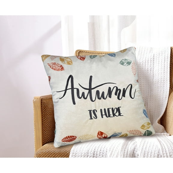 Autumn is Here Decorative Pillow 18x18