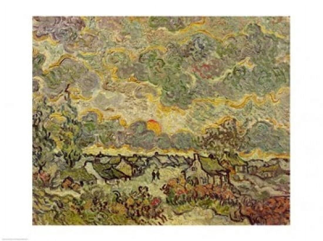 Autumn landscape 1890 Canvas Art - Vincent Van Gogh (36 x 24)
