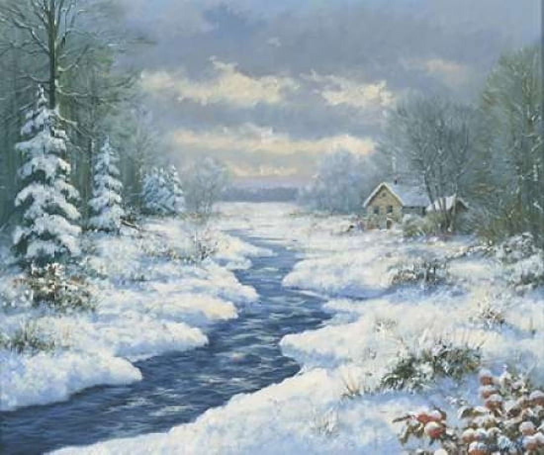 Autumn morning Canvas Art - Peter Motz (24 x 24)