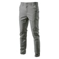 thumbnail image 1 of Autumn new men's casual pants men's youth versatile thickened cotton trousers-grey-30, 1 of 8