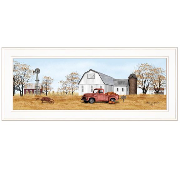 TrendyDecor4U Autumn On Farm By Billy Jacobs Framed Print BJ1191-226G
