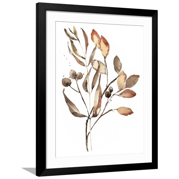 Art.com Autumn's Bundle I Art Print by Jennifer Goldberger, Black Frame Wall Art, 32" x 40"