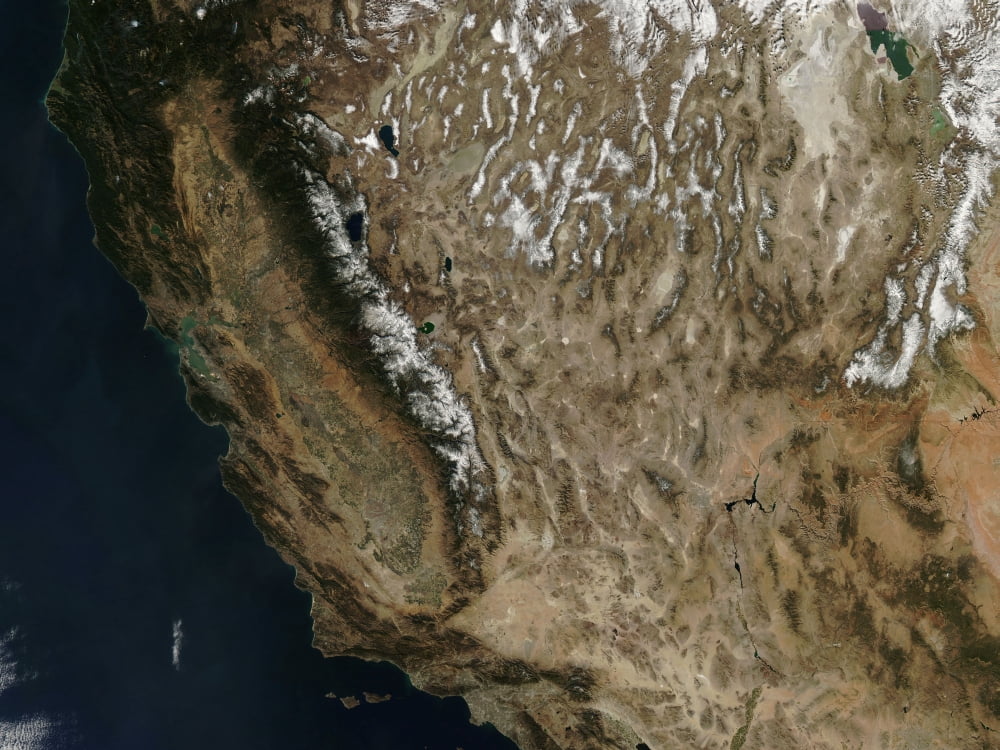 Autumn snow in the western United States Canvas Art - Stocktrek Images (33 x 25)