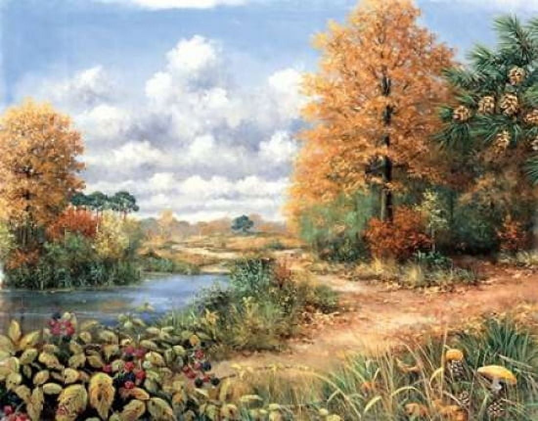 Autumn time Canvas Art - Peter Motz (22 x 28)