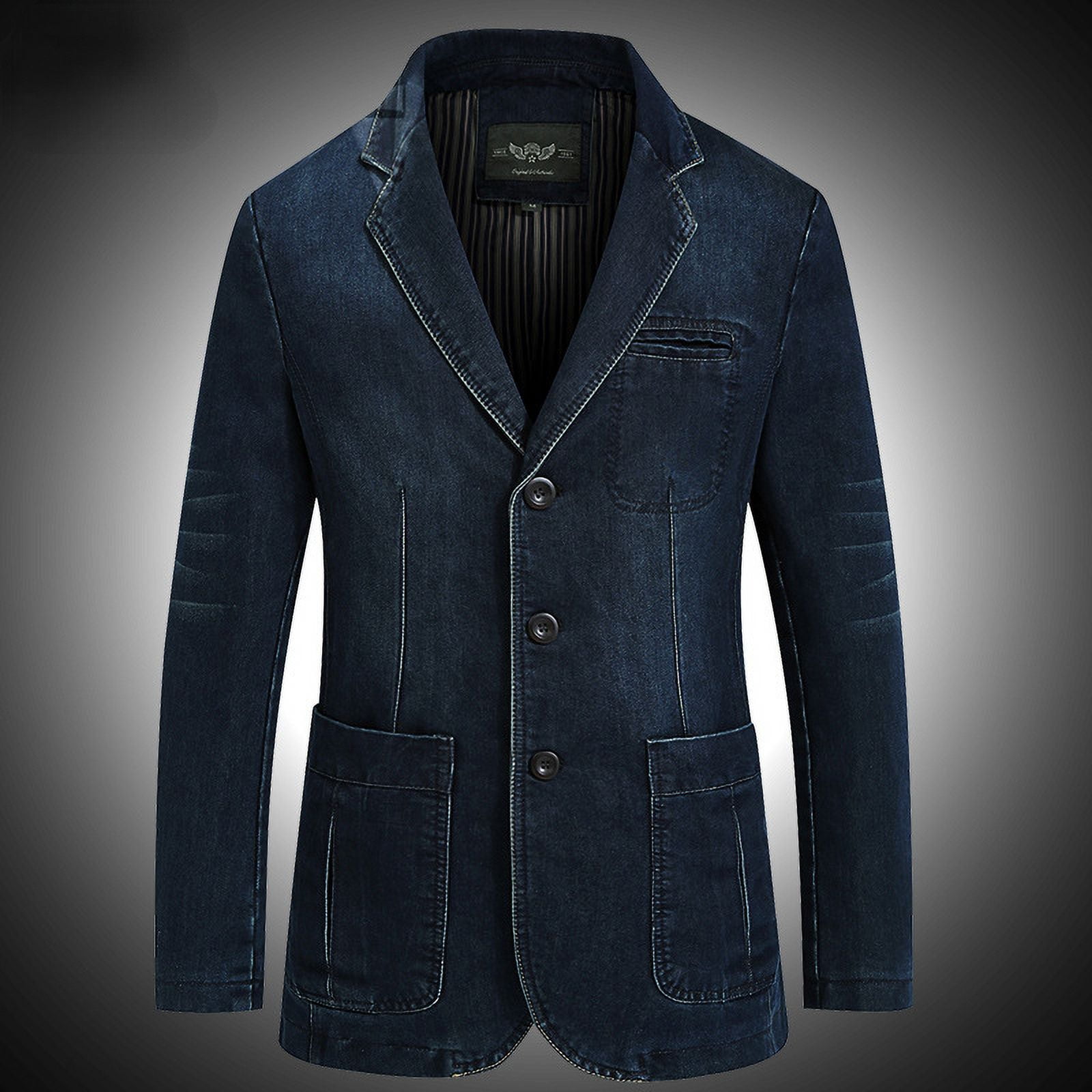 Autumn/winter Jeans Jacket Blazers Cotton Casual Male Suit Outerwear