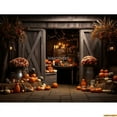 thumbnail image 1 of Autumnal Pumpkins Farm Photography Backdrops Props Hallowe Fall Field Maple Leaf Scarecrow Fce Photo Studio Background FM-01, 1 of 5