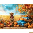 thumbnail image 1 of Autumnal Pumpkins Farm Photography Backdrops Props Hallowe Fall Field Maple Leaf Scarecrow Fce Photo Studio Background FM-02, 1 of 5