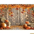thumbnail image 1 of Autumnal Pumpkins Farm Photography Backdrops Props Hallowe Fall Field Maple Leaf Scarecrow Fce Photo Studio Background FM-03, 1 of 5