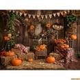 thumbnail image 1 of Autumnal Pumpkins Farm Photography Backdrops Props Hallowe Fall Field Maple Leaf Scarecrow Fce Photo Studio Background FM-03, 1 of 5