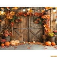 thumbnail image 1 of Autumnal Pumpkins Farm Photography Backdrops Props Hallowe Fall Field Maple Leaf Scarecrow Fce Photo Studio Background FM-07, 1 of 5