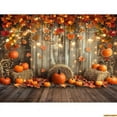 thumbnail image 1 of Autumnal Pumpkins Farm Photography Backdrops Props Hallowe Fall Field Maple Leaf Scarecrow Fce Photo Studio Background FM-07, 1 of 5