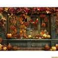 thumbnail image 1 of Autumnal Pumpkins Farm Photography Backdrops Props Hallowe Fall Field Maple Leaf Scarecrow Fce Photo Studio Background FM-07, 1 of 5