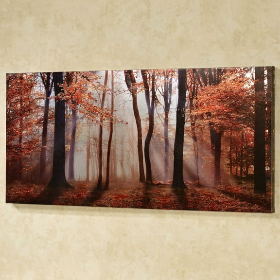 Autumns Allure Giclee Canvas Wall Art Multi Warm 28 by 59 Inches