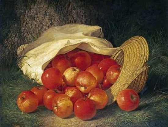 Autumns Bounty Canvas Art - Robert Spear Dunning (18 x 24)