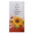 thumbnail image 1 of Autumns Garden Give Thanks Sunflower Dual Purpose Terry Kitchen Towel, 1 of 1
