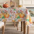 thumbnail image 1 of Autumns Thanksgiving Tablecloth,Fall Pumpkin Maple Leaf Harvest Country Table Cloth, Easy Care Wipeable Reusable Table Cover (60 X 84 INCH,Rectangle), 1 of 6