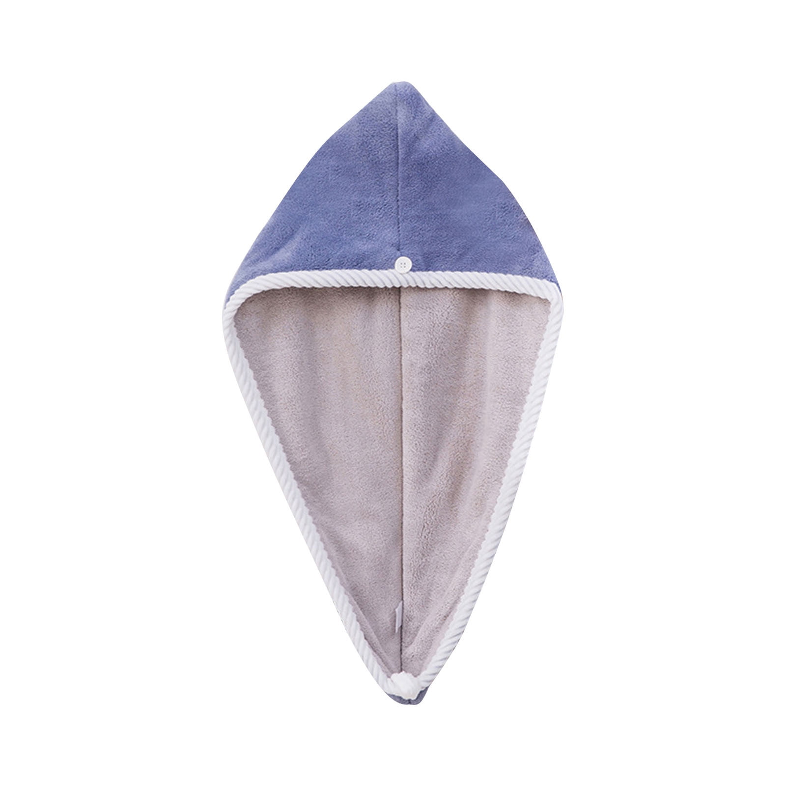 Autun And Winter Doublelayered Twocolor Coral Velvet Hair Drying Cap