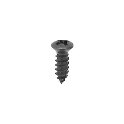 Auveco # 10163 #8 X 1/2" Phillips Oval Head Tapping Screw Black Oxide AB. Qty 100.